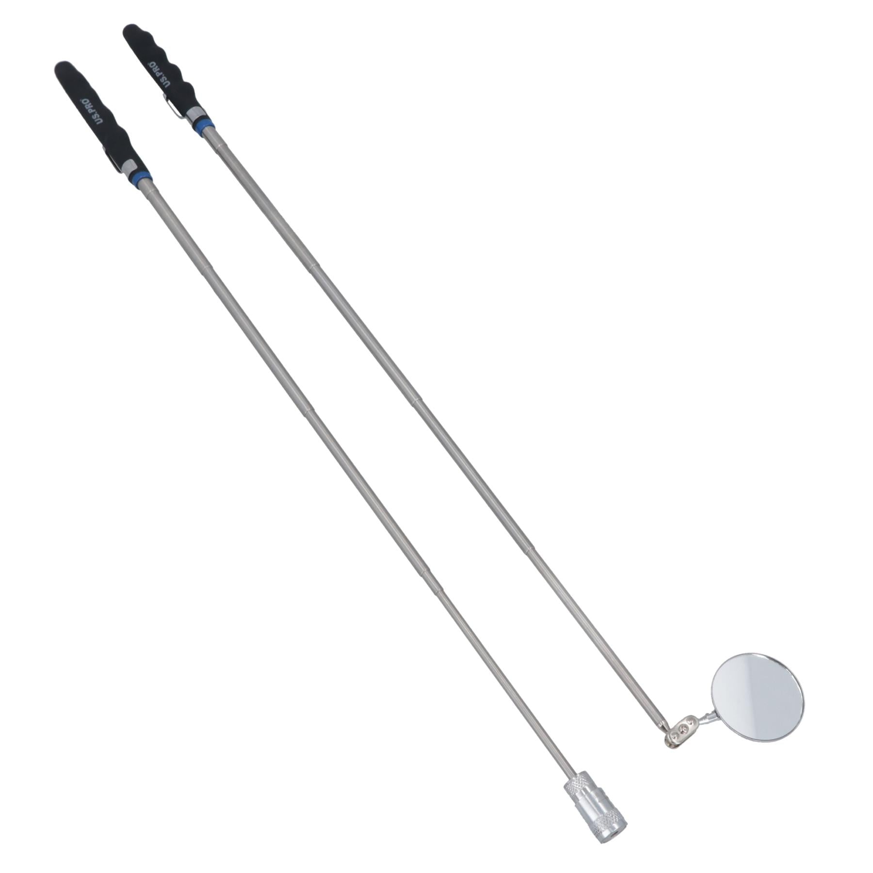 Magnetic Telescopic Pick Up Tool Extending Reach Inspection Mirror Rubber AT901