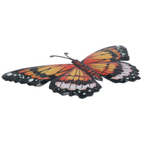 Medium Metal Orange Butterfly Wall Art Garden/Home Ornament 21.5 X 33.5CM