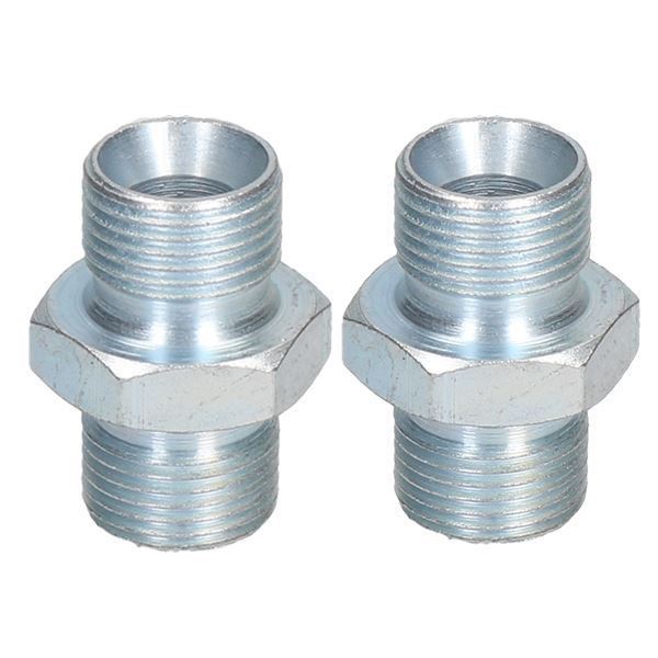 3/8" to 3/8" BSP Air Line Hose Union Connector Male to Male Fitting Joiner x 2