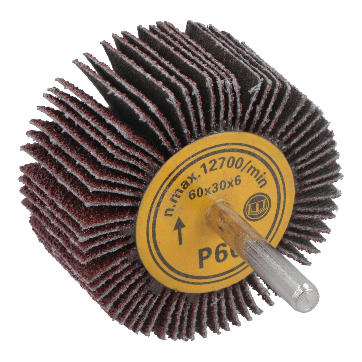 60mm 60 Grit Abrasive Flap Wheel Discs Sanding Rust Removal 6mm Shank