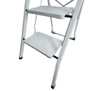 Foldable 3 Tread Step Ladder Non Slip Portable Stepladder Safety Steel Steps