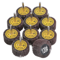 50mm 120 Grit Abrasive Flap Wheel Discs Sanding Rust Removal 6mm Shank