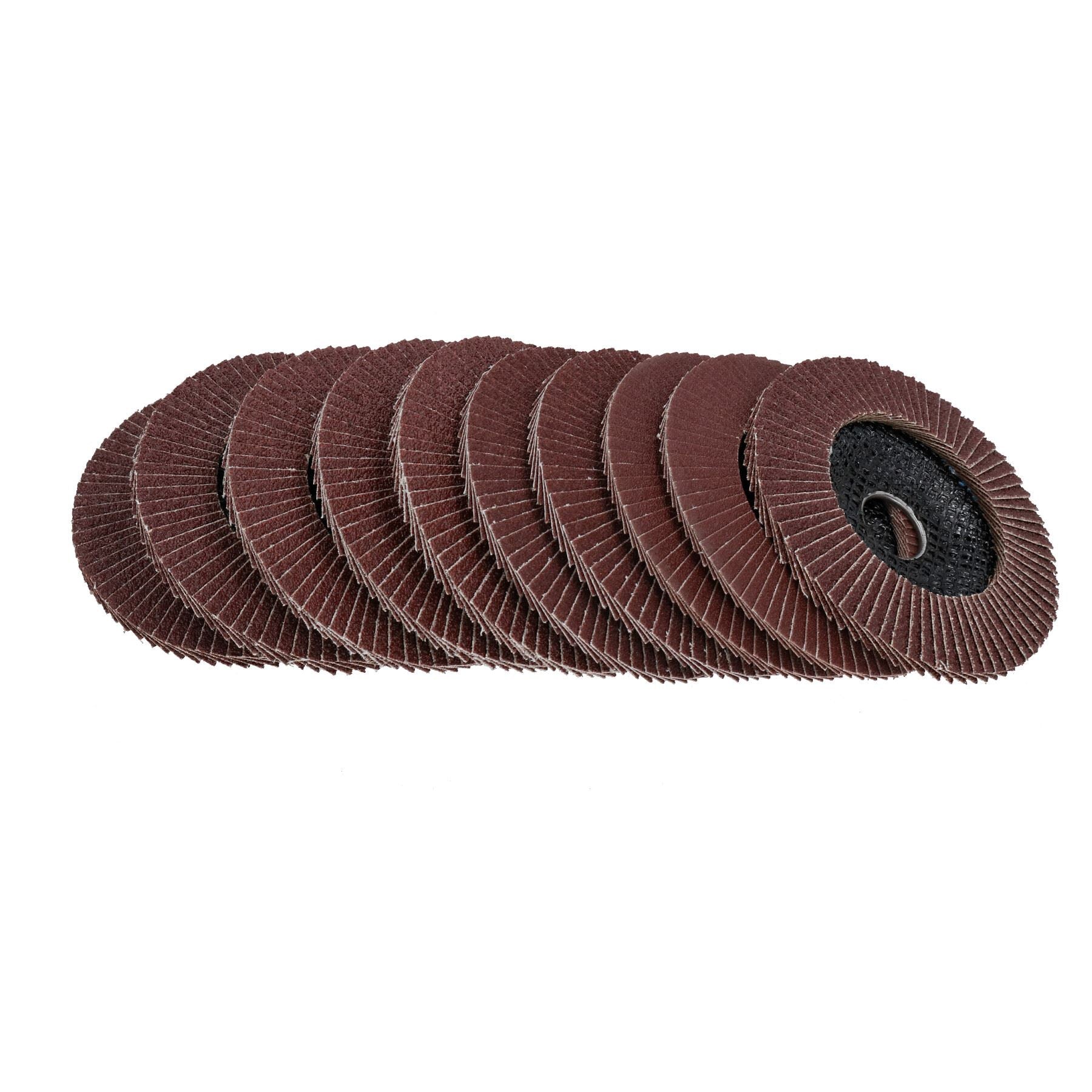 4-1/2” 115mm Mixed Grit Flap Flat Discs For Angle Grinders Removal Sanding