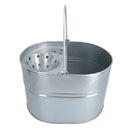 14L Galvanised Metal Mop Bucket Metal Kitchen Bathroom Home Floor Cleaning