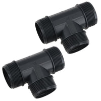Polypropylene PP 1-1/2in BSP Male Threaded 90° Tee Piece Equal Tees