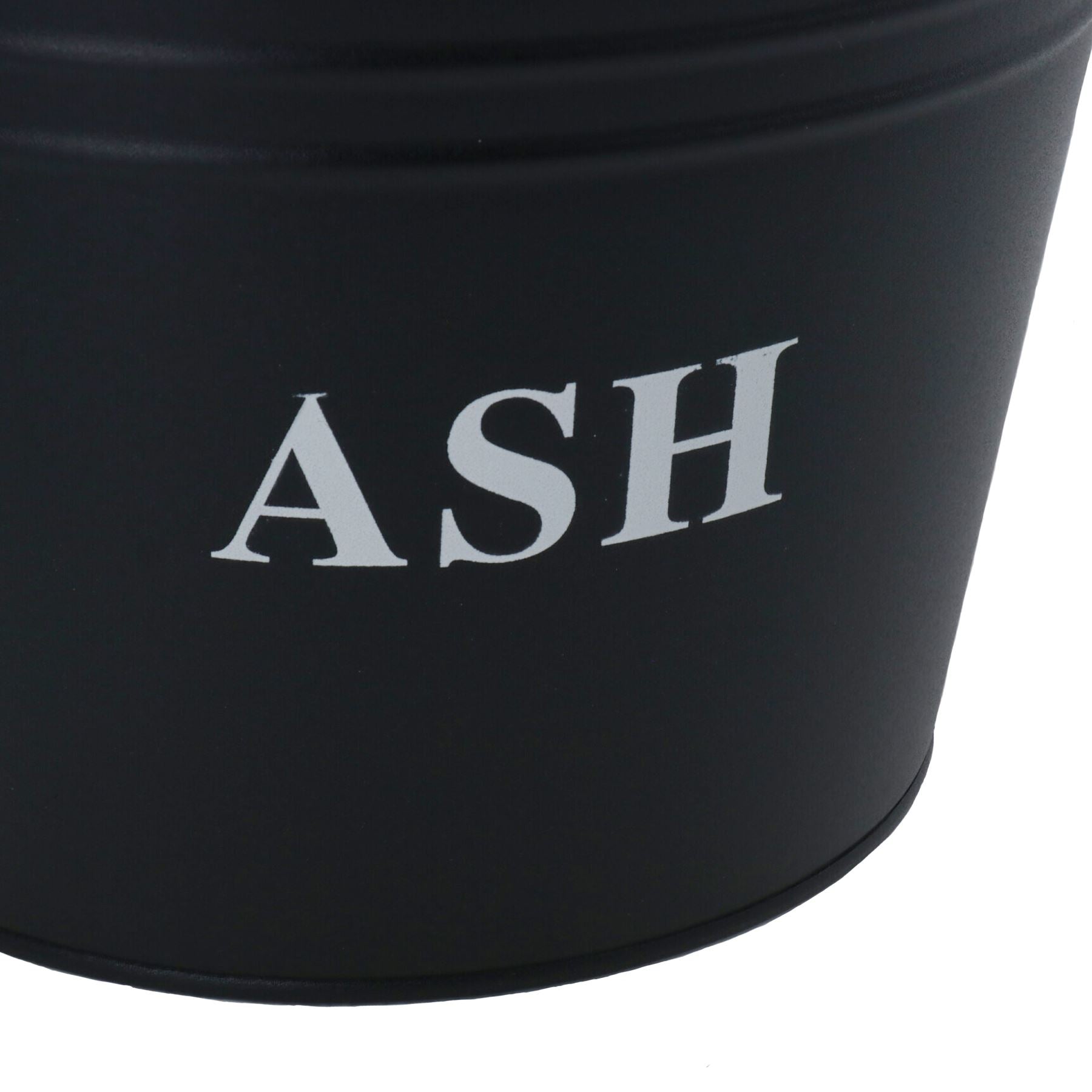 Metal 12 Litre Cap Ash Bucket with Lid Fireplace Fireside Bin Scuttle Holder Coal