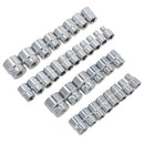 Jeu de douilles extensibles peu profondes AF SAE métriques MM et impériales 1/2" 42 pièces