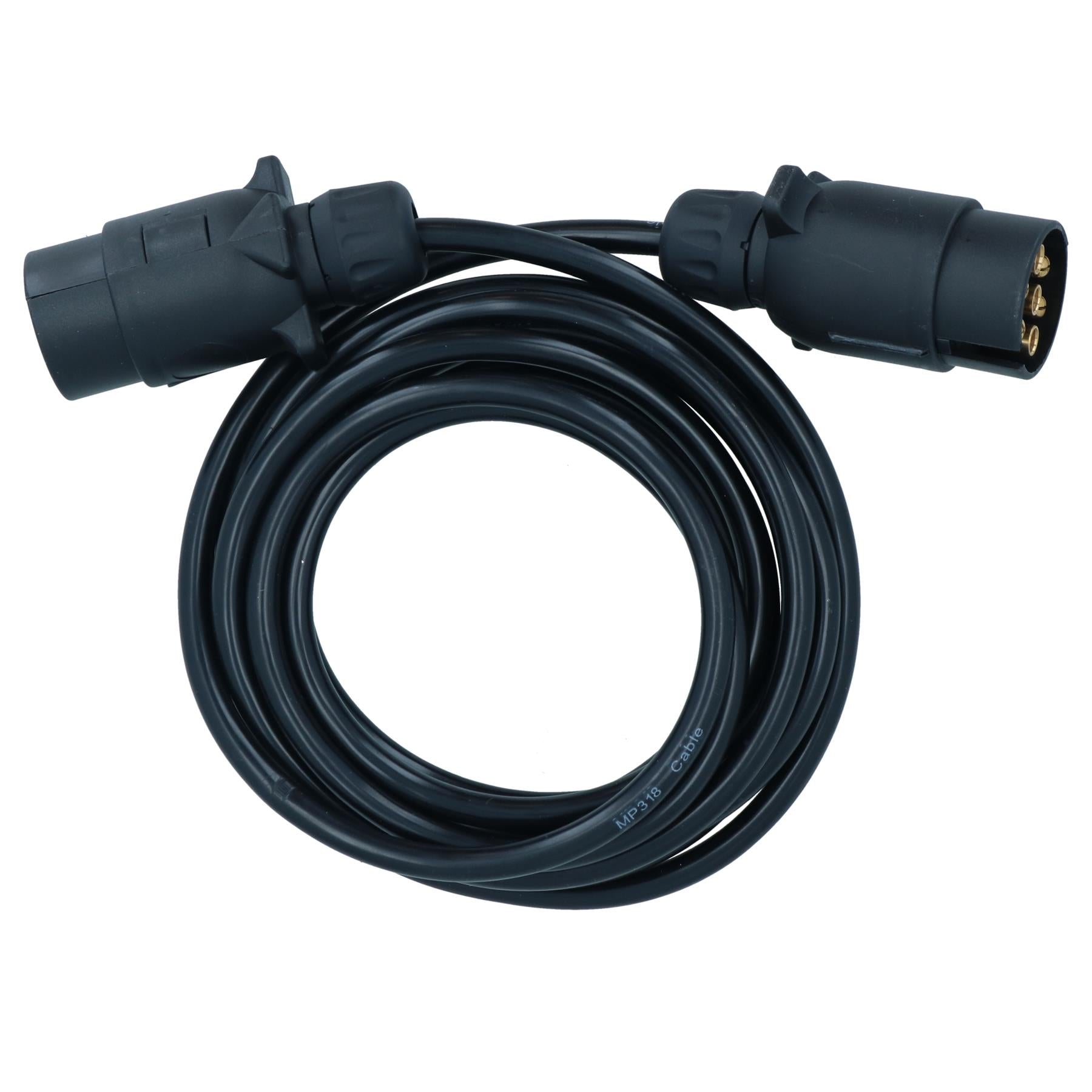 Trailer Light Electrics 3.5m Extension Cable Lead Male to Male 7 Pin Plugs