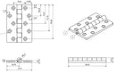 Black Reinforced Nylon Plastic Hinge 67x102mm Italian Made Industrial Quality