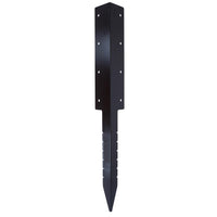 Garden Double Sleeper Corner Support Stake Spike Fastener Brown 670mm Long