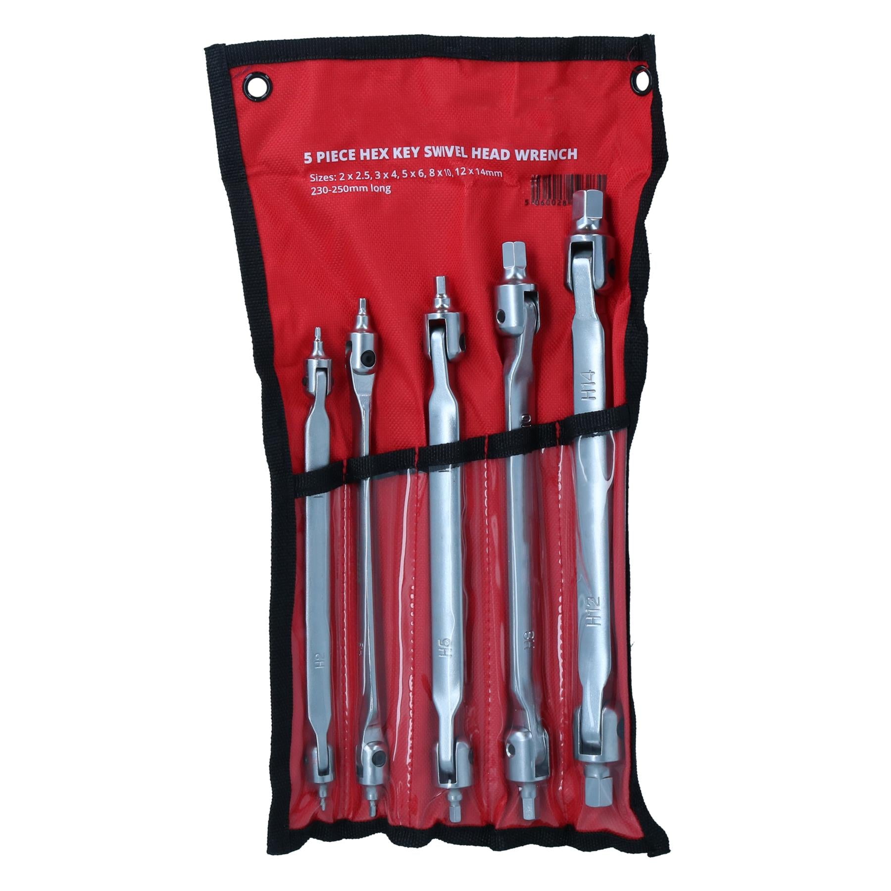 Tête pivotante à double extrémité mâle hexagonale / Allen flexible 2 mm - 14 mm 5 pièces 10 tailles