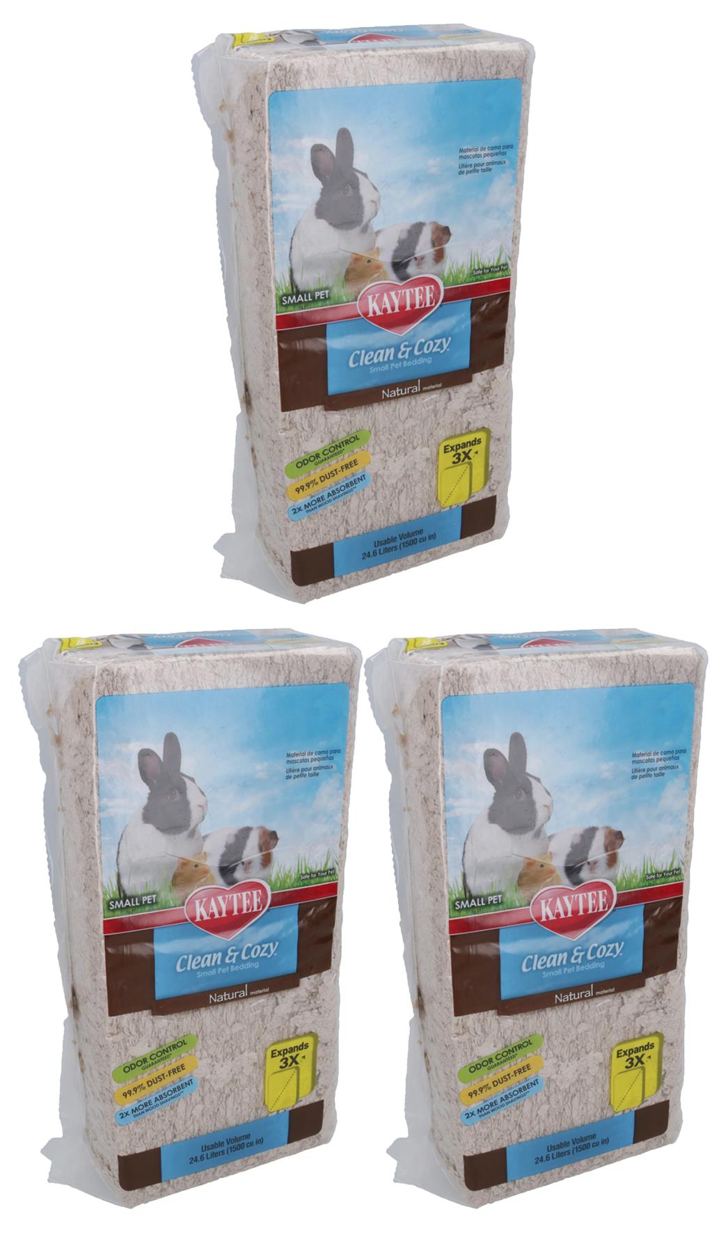 Litière pour petits animaux Clean &amp; Cozy de 24,6 L, 99 % sans poussière, contrôle des odeurs