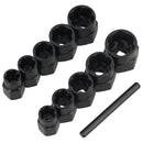 Lot de 11 douilles à torsion de 3/8 po pour écrou de roue TE919