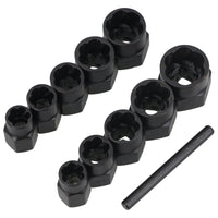 Lot de 11 douilles à torsion de 3/8 po pour écrou de roue TE919