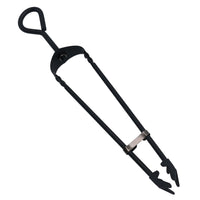 18" Loop Top Tongs Fire Coal Wood Burner Steel Metal 450mm Grabber Log Stick