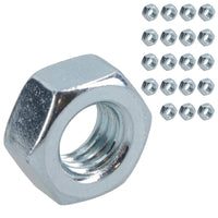 M8 x 1.25mm Hex Full Nut Fastener Hexagonal Metric Nuts Grade 8 Zinc Plated