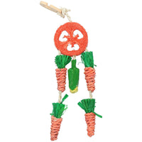 Small Aniamls Boredom Breaker Carrot Dream Catcher Hanging Toy 34cm 2pk