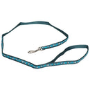 Large Turquoise Rabbit Paw Print Harness & Lead (Neck19-30/Chest25-41cm)