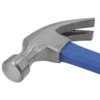 Klauenhammer Fiberglas 16oz mit TPR-Griff gebogener Reißnagel Stahlkopf AT047