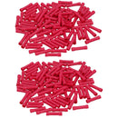 Insulated Straight Butt Connectors Electrical Crimps on Terminals Wire Cable Red