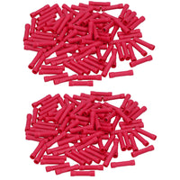 Insulated Straight Butt Connectors Electrical Crimps on Terminals Wire Cable Red