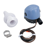 Kit de pompe de cale Whale Orca 500 Tuyau de 2 m et raccord traversant 12 V Eau de bateau