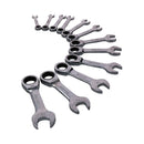 Metric MM Stubby Ratchet Combination Spanner Wrench 72 Teeth 8mm – 19mm