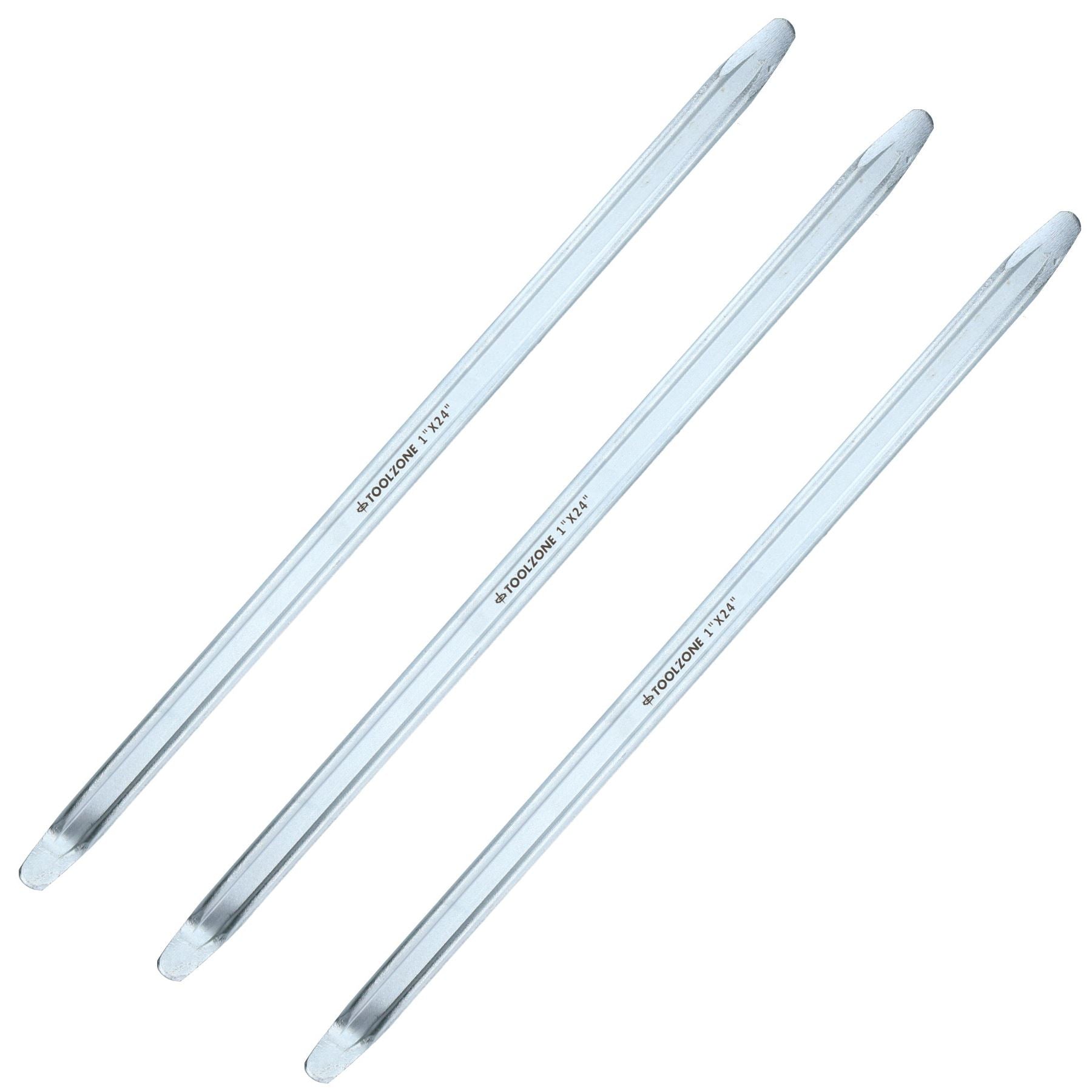 24" Long Tyre Lever Pry Bar Remover Removal Tool For Bikes Cars Vans 3pc