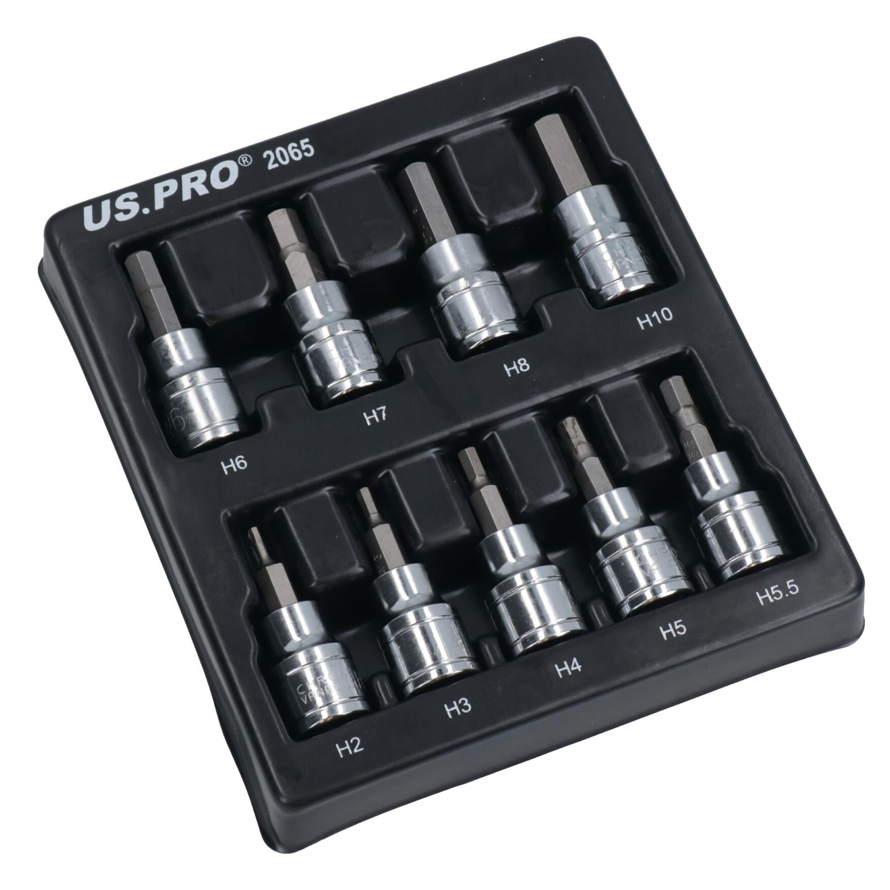 Long and Short Hex / Allen Key Socket Bit Set 3/8" dr H2 - H10 mm