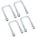 4 Single Parabolic Leaf Spring High Tensile U Bolt Nuts for Ifor Williams Trailers