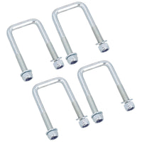 4 Single Parabolic Leaf Spring High Tensile U Bolt Nuts for Ifor Williams Trailers