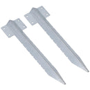 Garden Single Sleeper Straight Support Spike Stake Galvanised 440mm