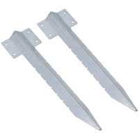Garden Single Sleeper Straight Support Spike Stake Galvanised 440mm