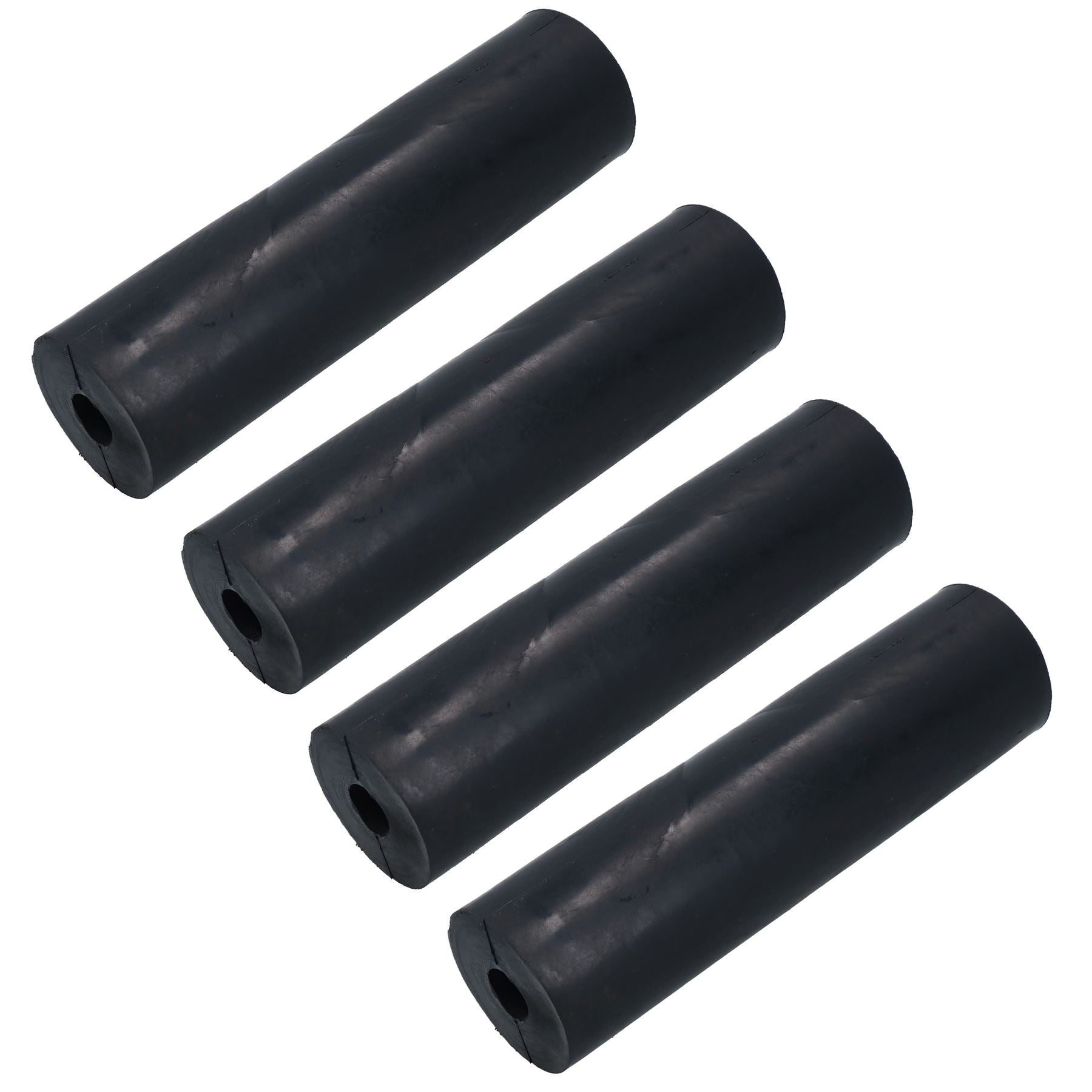 Rouleaux latéraux parallèles en caoutchouc pour remorque de bateau / jet ski / canot pneumatique 202 mm alésage 16 mm