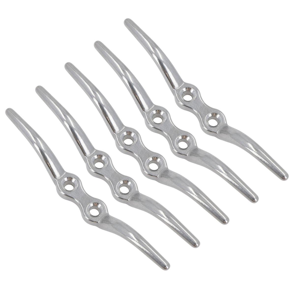 Seilklampe 6" Edelstahl Marine Grade 5 PACK 316 Bootswäscheleine DK79