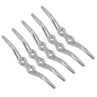 Seilklampe 6" Edelstahl Marine Grade 5 PACK 316 Bootswäscheleine DK79