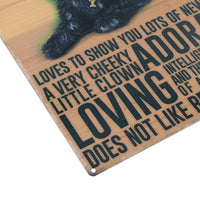 Cockapoo Dog Metal Sign Plaque Metal Tin House Garden Home Wall Art Door