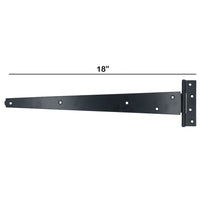 Charnières en T robustes de 18 po (450 mm) pour portes et portails avec vis de fixation