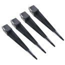 Fence Post Holder Support Drive In Spike Grey 100mm x 100mm x 750mm