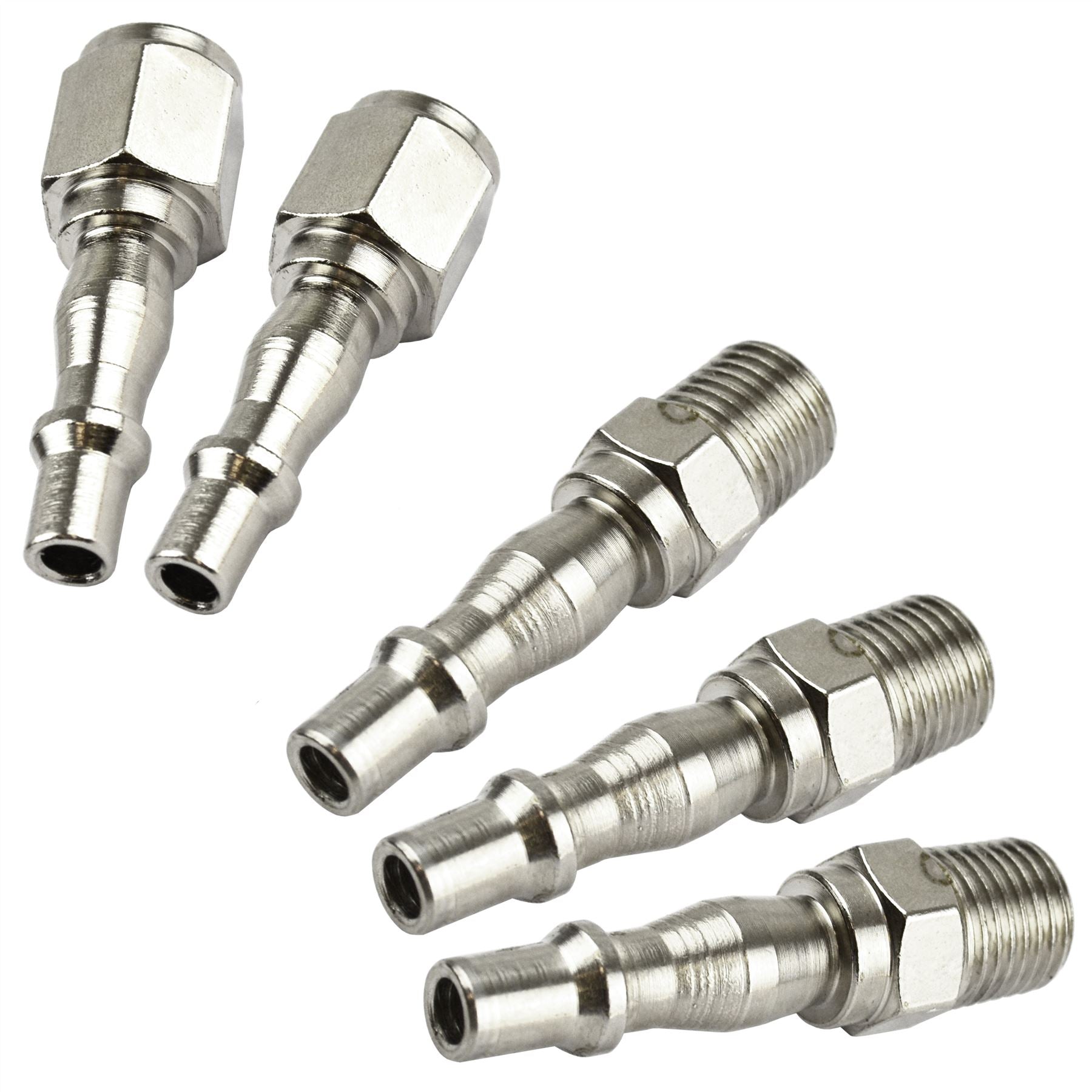 Air Line Hose Compressor Fittings Connector Male Quick Release 5 PACK 1/4"