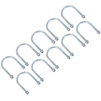 M8 Round Bend U Bolt 60mm x 90mm Width x Length Pipe Clamp Fixing