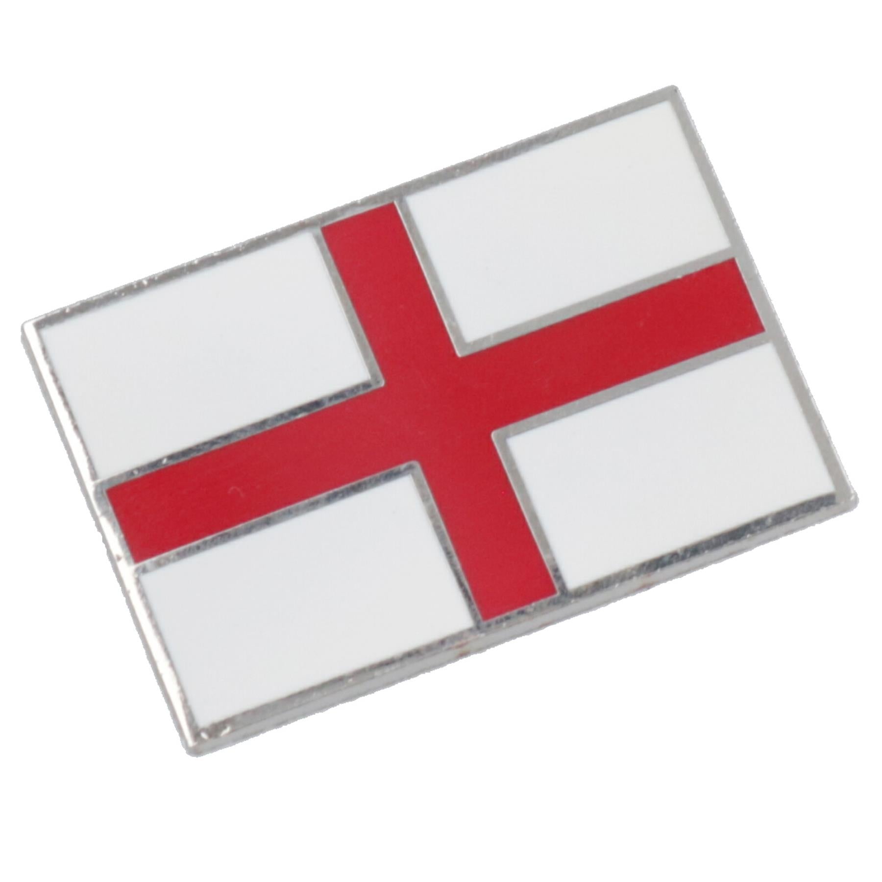 Stick On Metal England ST Georges Flag Emblem Sticker 40mm x 25mm