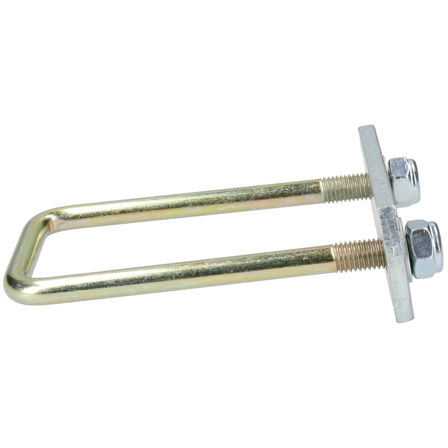 2 Pack M10 50mm x 130mm U-Bolt N-Bolt with Plates & Nuts HIGH TENSILE