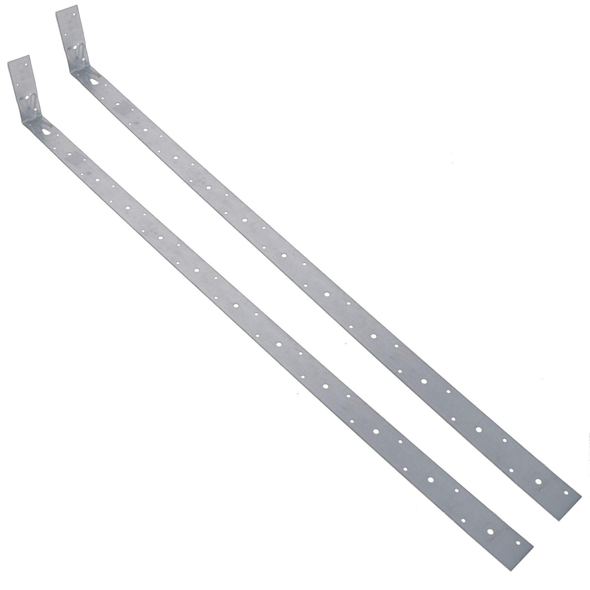 Horizontal Heavy Duty X Restraint Strap 1000mm Length 100mm Bend Galvanised