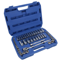 Metric And Imperial AF SAE Shallow And Deep Socket Set 50pcs 6mm - 19mm