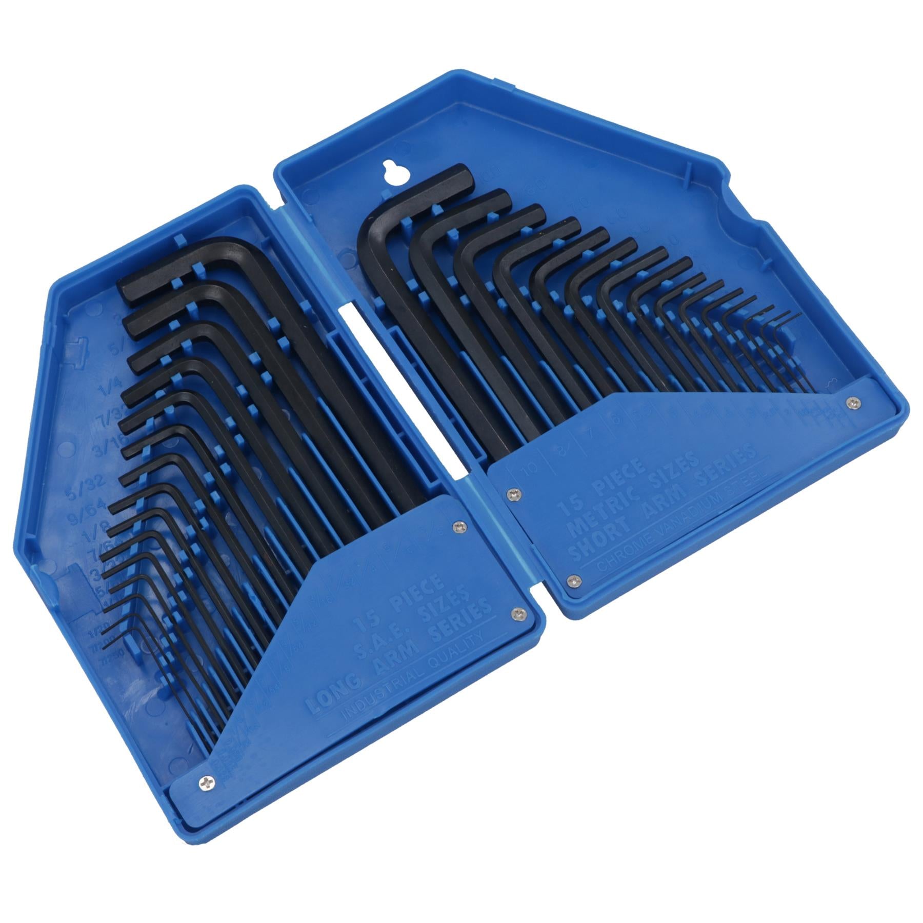 Inbusschlüssel-Satz, 30-teilig, metrisch 0,7 mm – 10 mm / imperial / AF 0,02 – 3/8 TE713