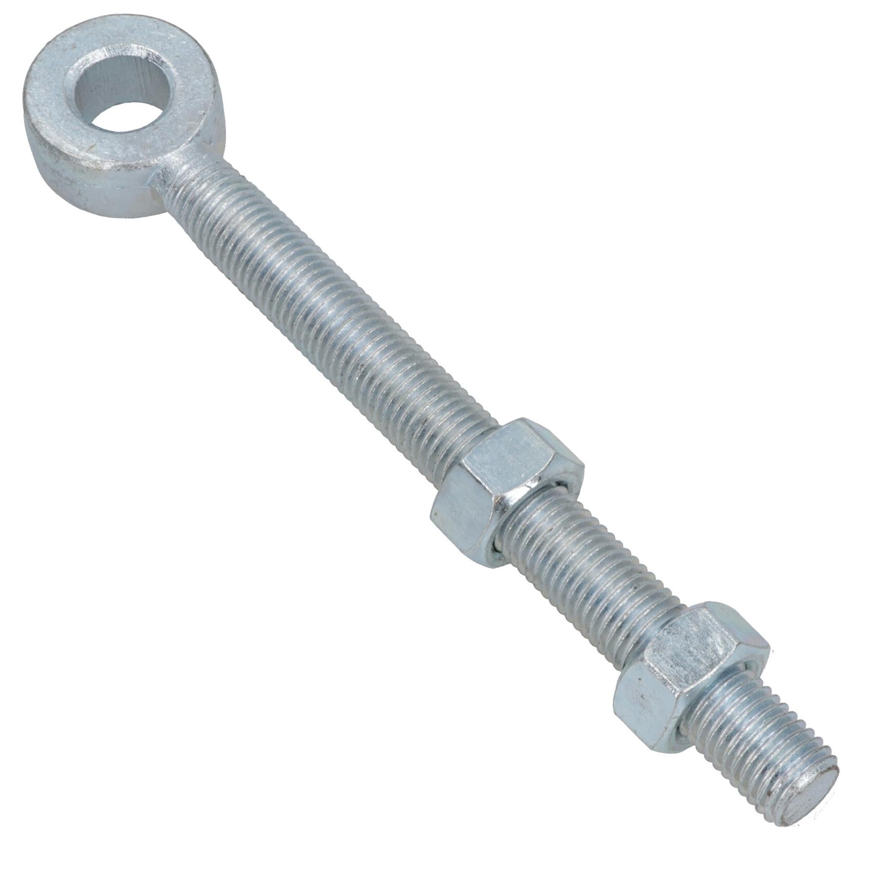 Swing Gate Long Eye Bolts Hinge + Nuts Adjustable Zinc Plated 12mm – 24mm