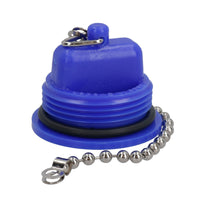 38mm Blue Fresh Water Spare Deck Filler Cap with Chain for Boat Deck Plate