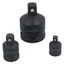 Ensemble d'adaptateurs et de réducteurs pour douilles à chocs à impact 3 pièces, entraînement 3/4" - 1/4"