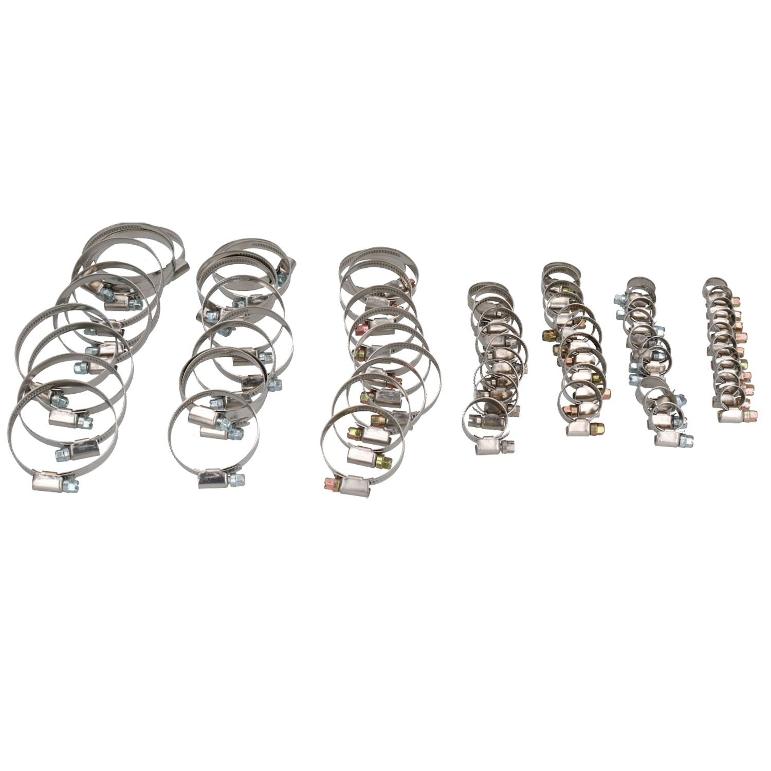Assorted Jubilee Hose Pipe Clamps Clips For Air Water Fuel Gas 8mm – 60mm 70pc